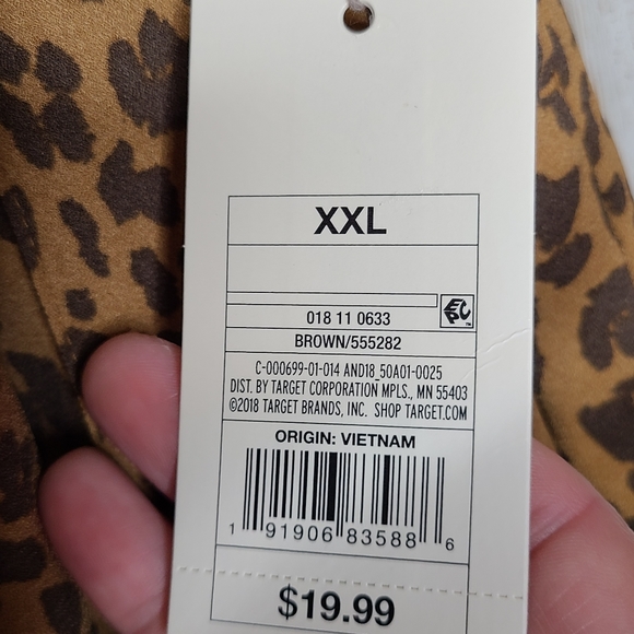 A New Day Leopard Print High Rise Tie Waist Shorts NWT Size XXL - Picture 11 of 11
